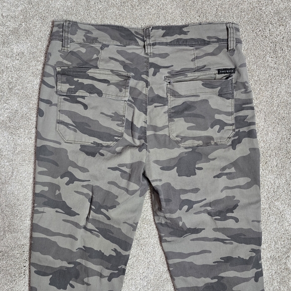 Sanctuary Gray Camouflage Military High-rise Trousers S - Picture 11 of 11